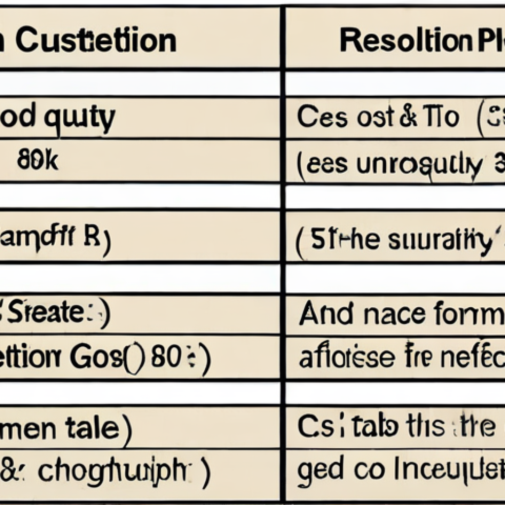 **A detailed table summarizing competitor offerings: Competitor A (high quality, strong brand), Competitor B (affordable, good customer support), Competitor C (innovative, unique features).** (This will create an image of the table mentioned in the text)