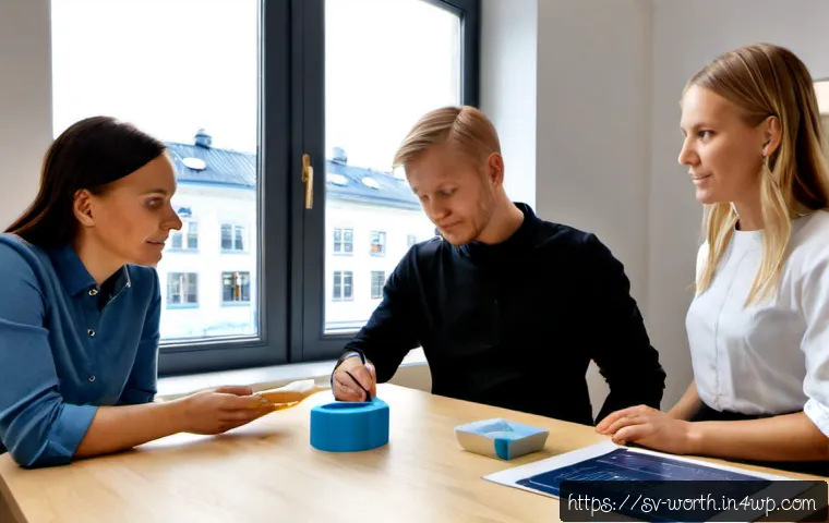 Home 17 제품 개발과 가치 제안의 관계 - Photorealistic Scandinavian product development workshop in Stockholm, diverse Swedish design team r...